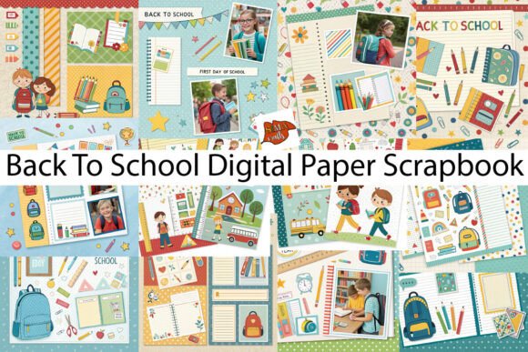 Back to School Digital Paper Scrapbook: A Modern Tool for Creative Expression and Business Growth