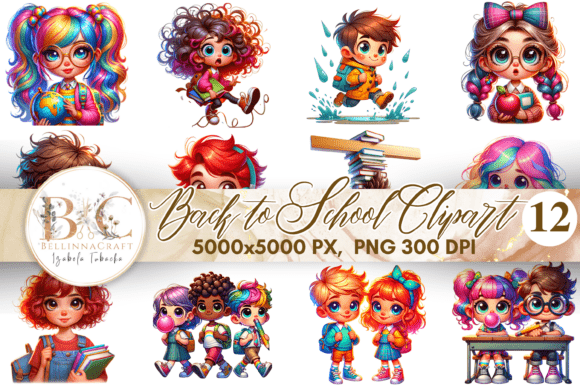 Back to School Kids Clipart Bundle: A Strategic Tool for Creative and Educational Projects