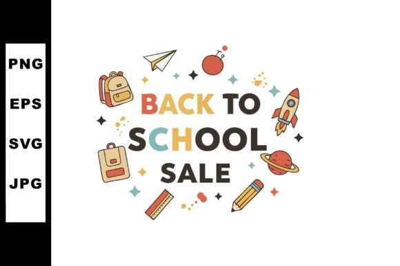 Back to School Sale Promotional Design W