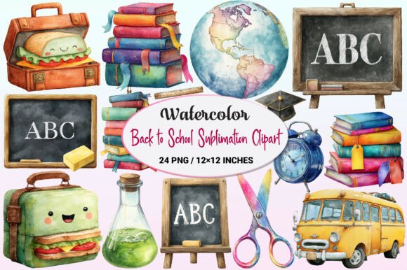 Back to School Sublimation Clipart: A Creative Resource for Modern Designers and Creators