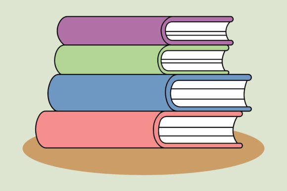 Colorful Books, Back to School Vector 16: A Versatile Design for Educational and Creative Projects