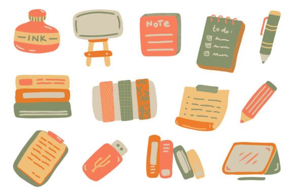 Cute and Colorful Back to School Element