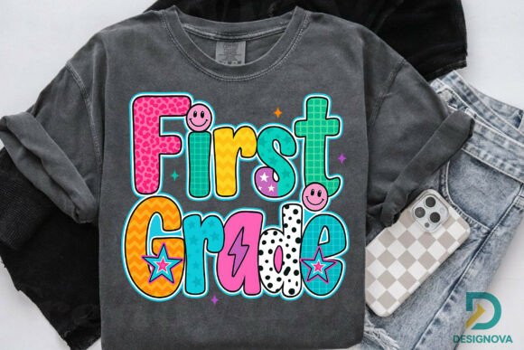 First Grade Back to School PNG Design