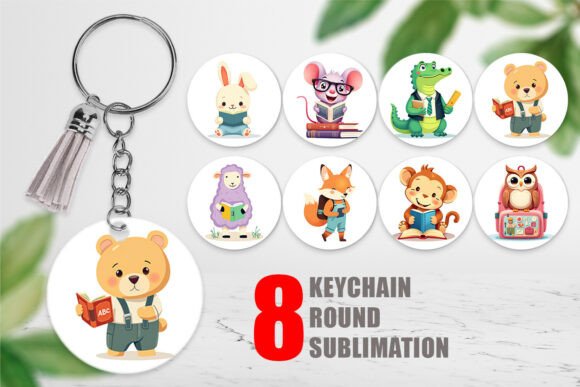 Keychain Back to School Animals: A Versatile Design for Custom Keychains