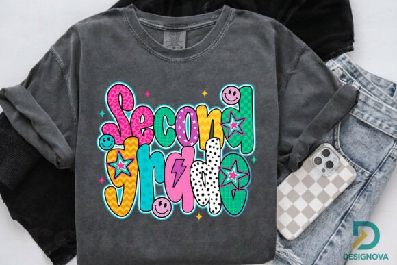 Second Grade Retro Back to School PNG: A Creative Asset for Modern Designers and Entrepreneurs